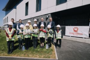 Time capsule burial marks completion of Sutton on Sea Seaview Colonnade redevelopment by G F Tomlinson photo